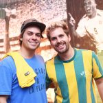 Celebridades assistem estreia do Brasil no Fill the Cup no Terraço